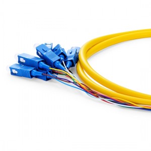 SC/UPC12 Fibers Bunch OS2 PVC 0.9mm 1.5m Fiber optic Pigtail