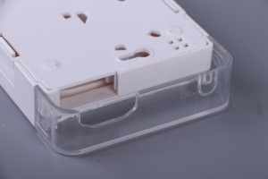 2 Core Indoor ABS Face Plate FTTH Fiber Optic Termination Box for Applicable for FTTH Ftto and Fttd Network
