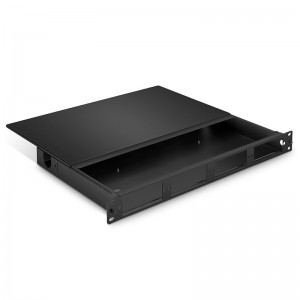 High Density 1U Rack Mount Enclosure Unloaded, Tool-less Removable Top Cover, Holds up to 4 x Cassettes or Panels, 144 Fibers (LC)