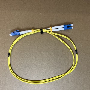 Wholesale China Outdoor Fiber Patch Cord Factory Supplier –  LC/UPC-LC/UPC Duplex OS2 Single Mode PVC (OFNR) 2.0mm Fiber patchcord   – HTLL