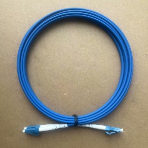 LC upc to lc upc duplex os2 single mode armored riser OFCR 3.0mm patch cable duplex 3m