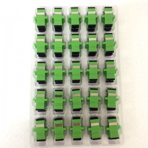 100% Original Dual Core Plastic Sc/APC to Sc/APC Duplex Fiber Optic Adapter