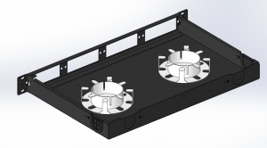 High Density 1U Rack Mount Enclosure Unloaded, Tool-less Removable Top Cover, Holds up to 4 x Cassettes or Panels, 144 Fibers (LC)
