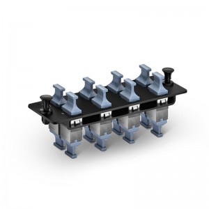 OM3/OM4 MTP 8 Key Up to Key Up (Charcoal Gray) Adapter Fiber Adapter Panel