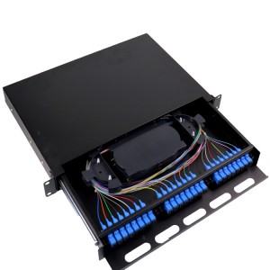 Wholesale China Cable Patch Panel Factories Manufacturers –  Rack-Mount Fiber Optic Sliding Patch Panel  – HTLL