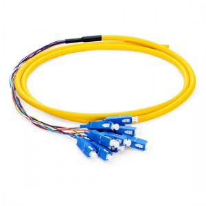 SC/UPC12 Fibers Bunch OS2 PVC 0.9mm 1.5m Fiber ...