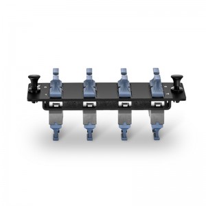 OM3/OM4 MTP 8 Key Up to Key Up (Charcoal Gray) Adapter Fiber Adapter Panel