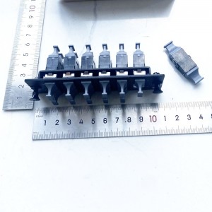 OM3/OM4 MTP 8 Key Up to Key Up (Charcoal Gray) Adapter Fiber Adapter Panel